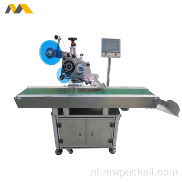Automatisch vlakke labelstickmachine voor kaart hang tag / papieren doos plastif film plat oppervlakte labeling machine